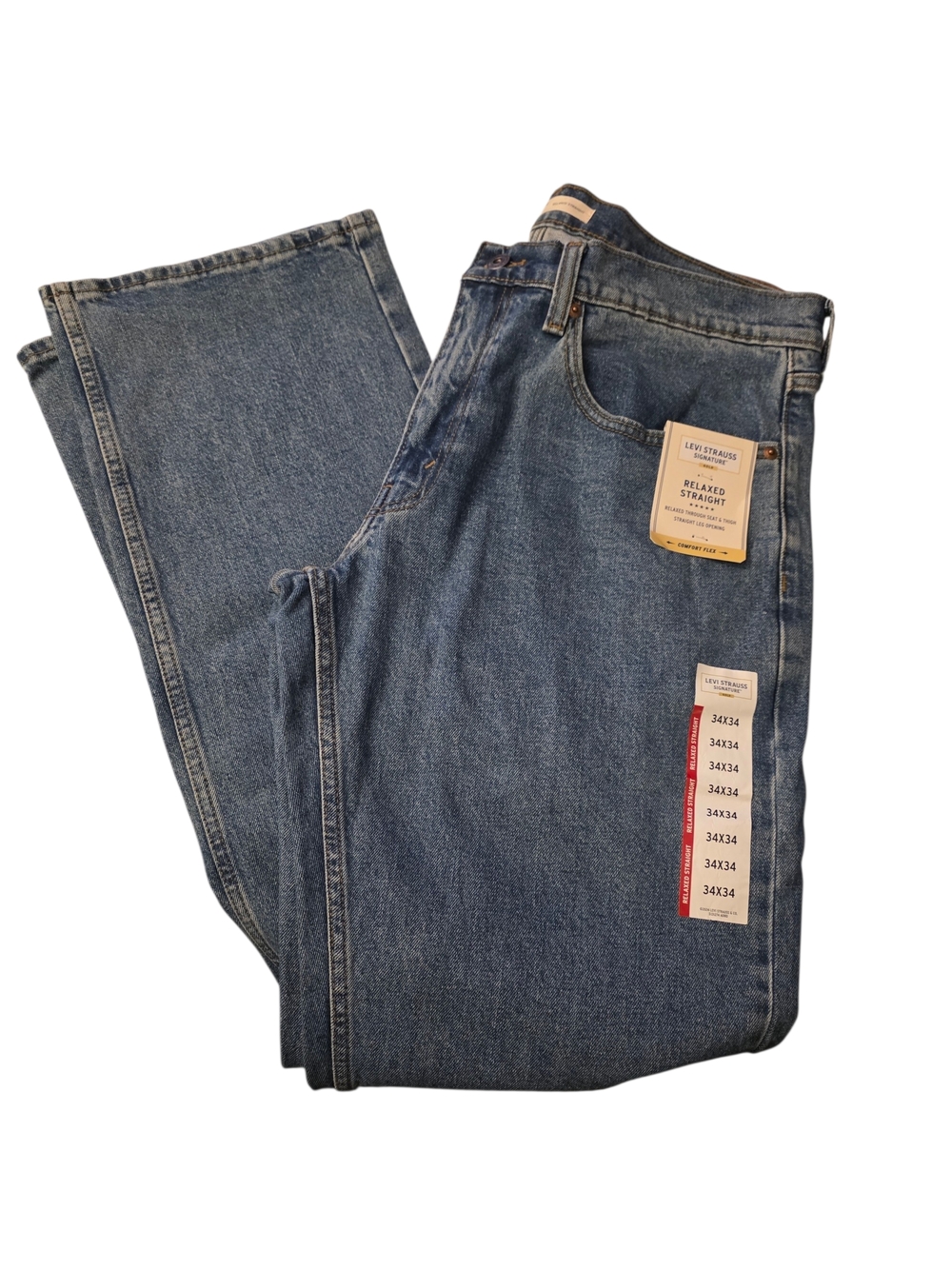 Levi's Relaxed Straight Jeans - Medium Blue Denim